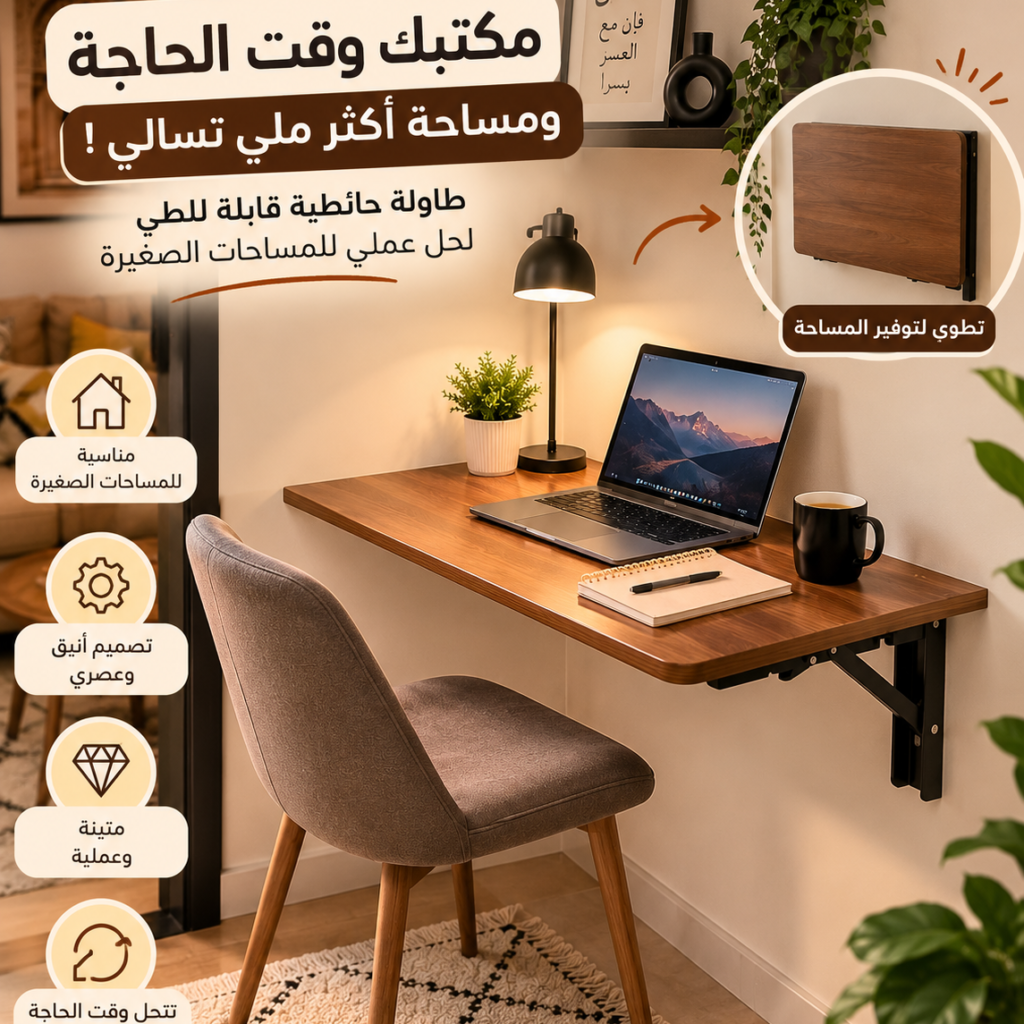 طاولة حائطية قابلة للطي